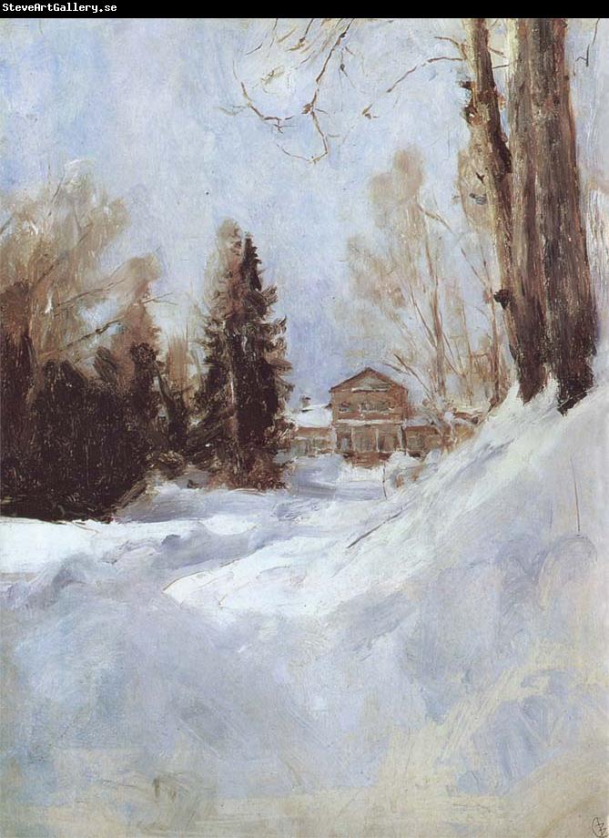 Valentin Serov Winter in Abramtsevo A House